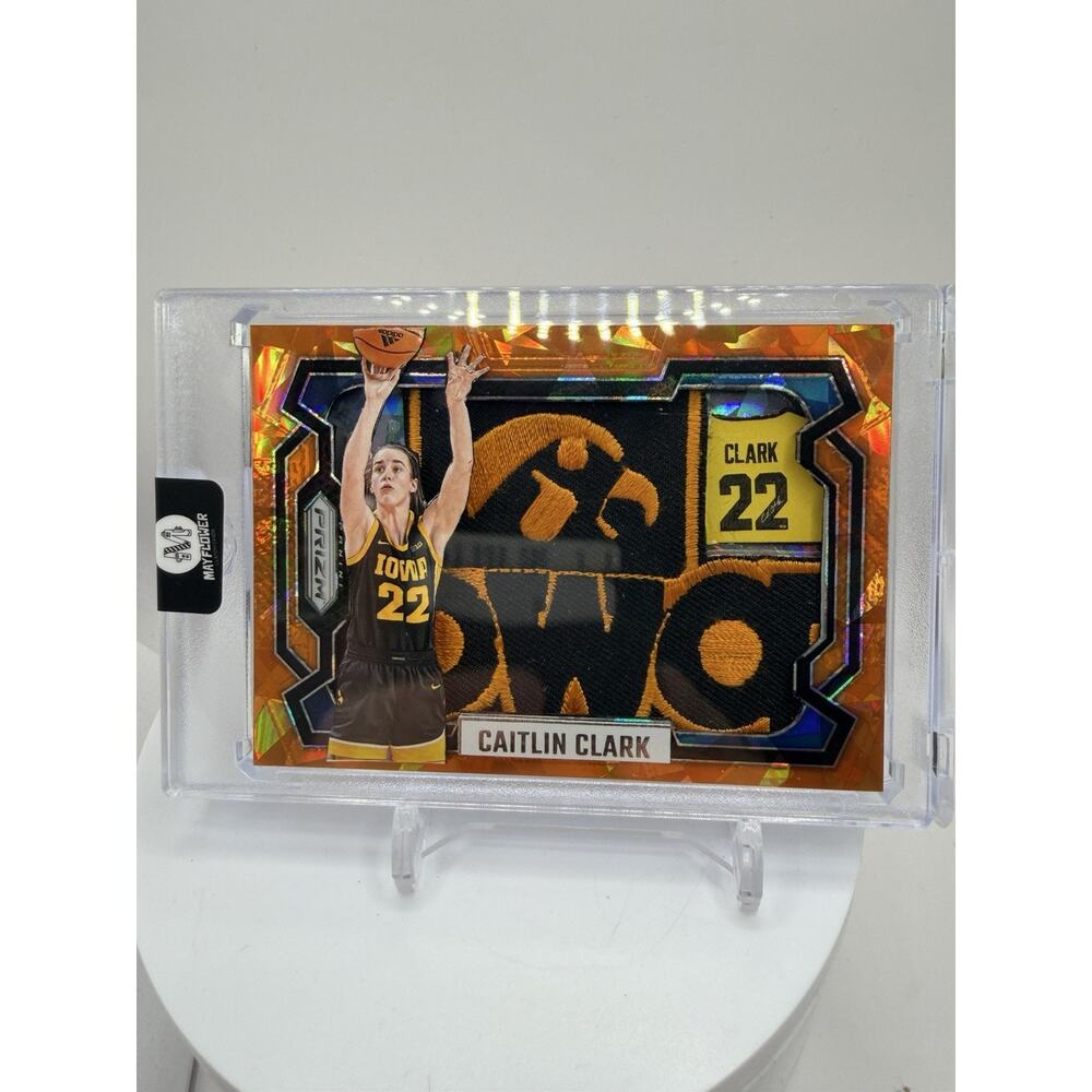 Art Card C. Clark With Iowa Patch Made By Mayflower Custom Cards